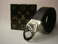 louis vuitton blet lv center marque 2011 nouveau-hommes femmes argent apparence noir lv logo cuir